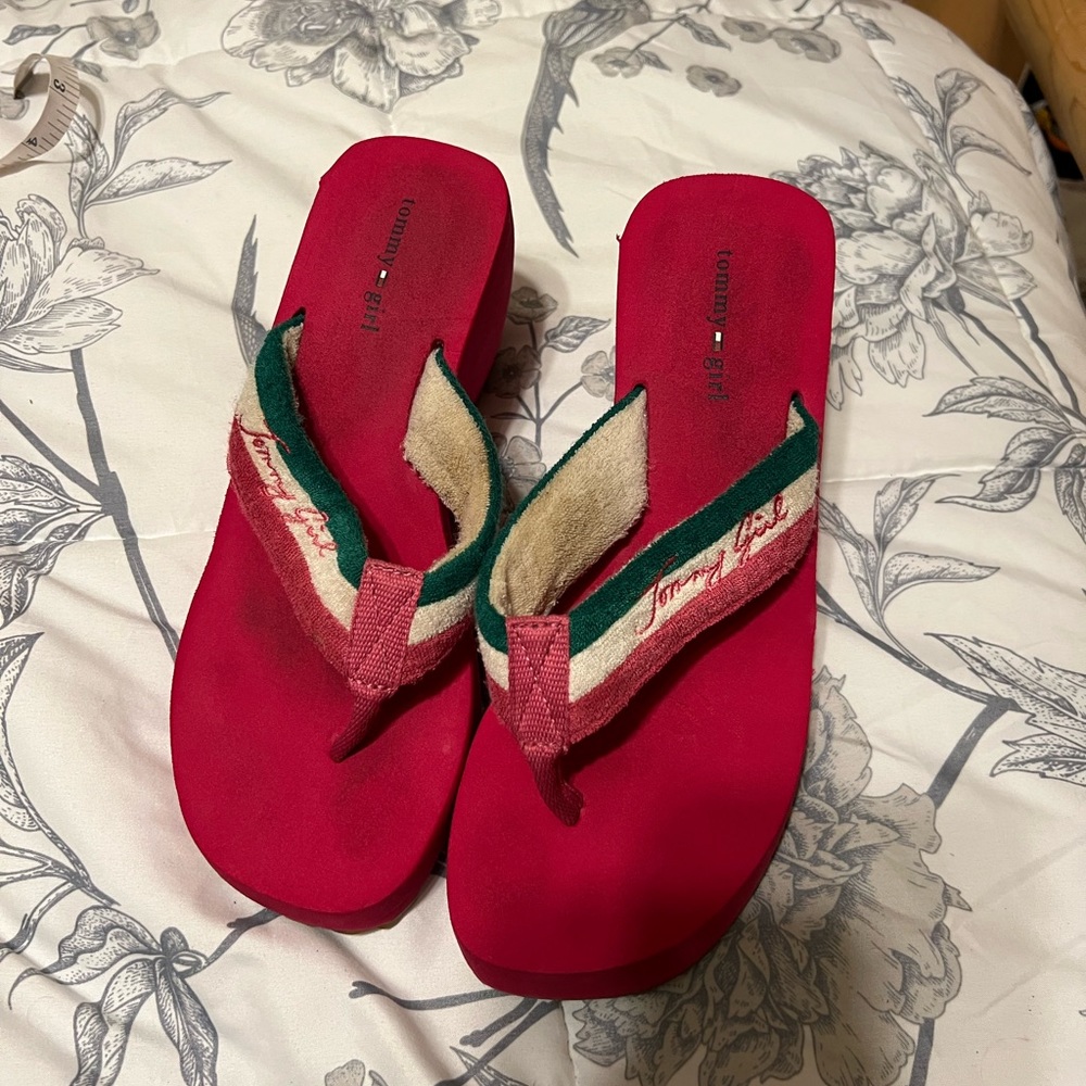 Y2K Vintage Tommy Hilfiger tommy girl platform wedges